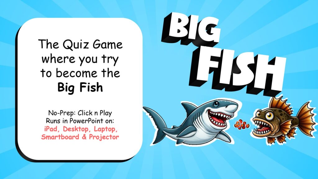 Big Fish is a big game for small students to use in the classroom with their teacher