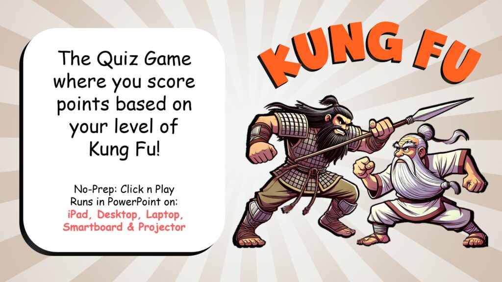 Kung Fu is a fun game that will force your students to think fast on their feet in the classroom